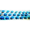 thumbnail image 2 of "Umbrellas Blue" Painting Print on White Wood, 2 of 4