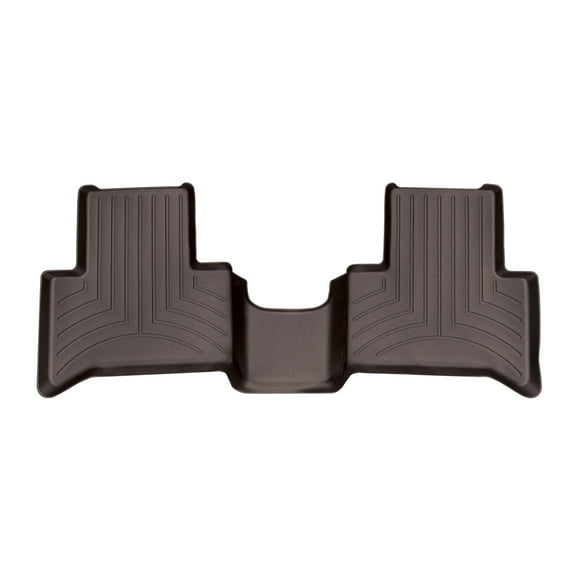 WeatherTech Custom Fit FloorLiners compatible with Alfa Romeo Stelvio, Stelvio Quadrifoglio - 2nd Row, Cocoa