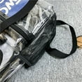 thumbnail image 3 of Transparent PVC Student Backpack Large Capacity Sports Knapsack for Work (Grey), 3 of 10