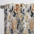 thumbnail image 3 of Designart "Vintage Autumn Floral Grace II" Floral White Curtain 1 Panel, 3 of 6