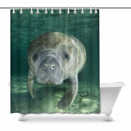 Mkhert Funny Cute Manatee Wild Animal Home Decor Waterproof