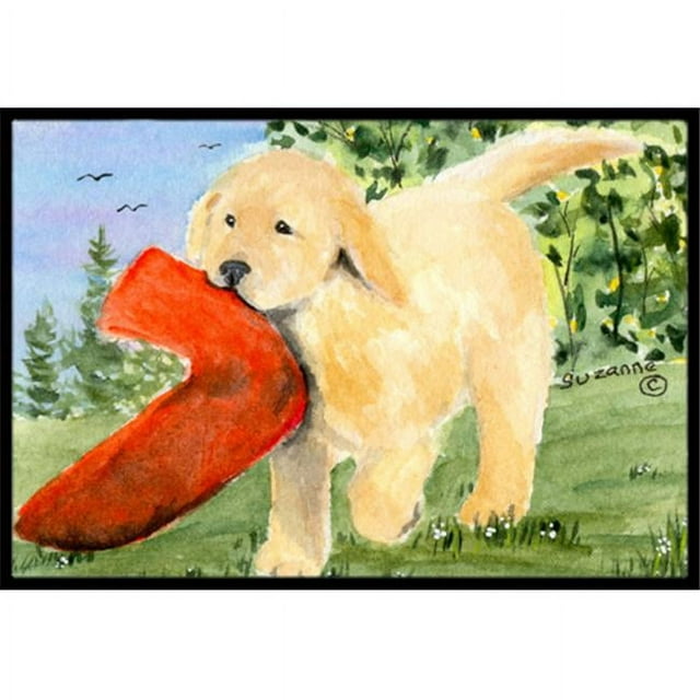 Carolines Treasures SS8762MAT Golden Retriever Tapis Intérieur Extérieur - 18 x 27 Po.