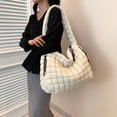thumbnail image 4 of Bolso de hombro acolchado para mujer bolso Hobo acolchado bolso de hombro hinchado para fiesta y vacaciones, 4 of 9