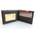 thumbnail image 6 of RFID Signal Blocking Men's Bifold Leather Wallet Card Flap Top Front Pocket, 6 of 8
