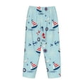 thumbnail image 5 of Bingfone Pajamas For Women,Sailboats Anchors Pajama Pants With Pockets-Small, 5 of 9