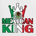 thumbnail image 5 of Wild Bobby Mexican King Latin Pride Women Standard V-Neck Tee, White, Large, 5 of 5