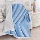 thumbnail image 1 of Manta polar de felpa de doble capa | Manta gruesa de franela de cordero de doble cara | Edredón de invierno suave y cálido para sofá cama | Manta de viaje ligera y acogedora | Gris, azul marino,, 1 of 6