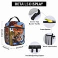 thumbnail image 6 of Zootopia Insulated Lunch Bag Cartoon Backpack, Reusable Thermal Cooler Tote for School Picnic Travel, Water Resistant Zipper Lunch Box Carry Bag Large Capacity Reusable Cooler Bag 11488-A22, 6 of 6