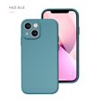 thumbnail image 1 of Funda de teléfono para IPhone X, XR, XS, 11, 12, 13, 14 Pro Max, 7, 8 Plus, contraportada de silicona líquida a prueba de golpes, Color puro contraído, 1 of 4