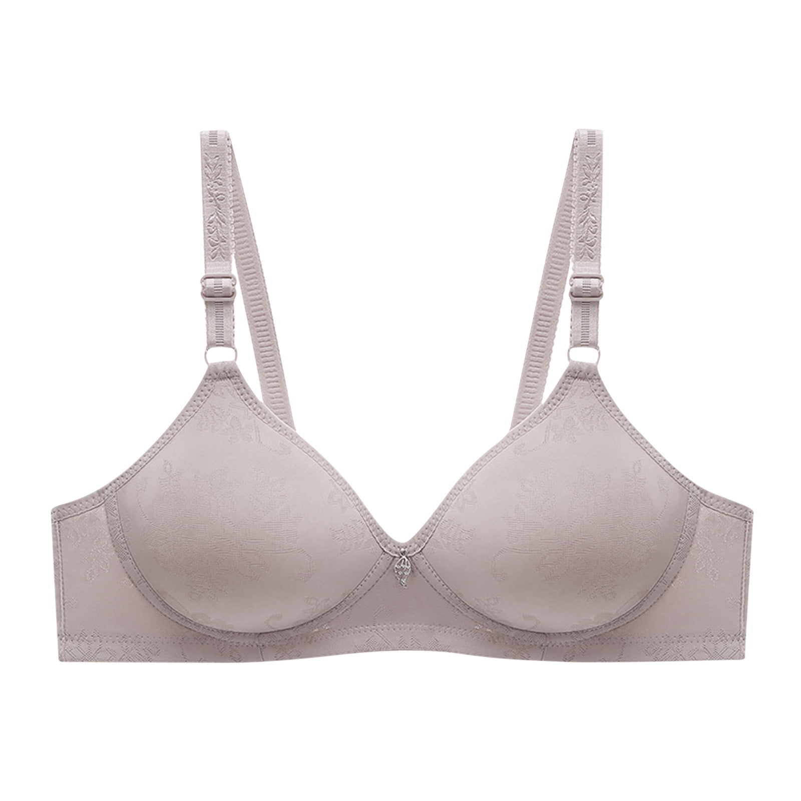 Timegard Bras for Women No Underwire Adjustable Strap Print Full Support Comfortable Everyday Bralette