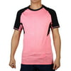 Men Short Sleeve Apparel Stretchy Outdoor Training Sports T-shirt Pink S