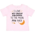 thumbnail image 3 of Inktastic I Love My Great Grandpa to the Moon and Back Boys or Girls Toddler T-Shirt, 3 of 5