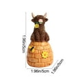 thumbnail image 3 of Orangide Easter Highlands Yak Resin Figurine, Holiday Gifts for Women,Mom,Beautifully Crafted Home Office Farmhouse Kitchen Decorations Garden Figurine, for Highland Cow Lovers, 3 of 6