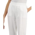 thumbnail image 3 of Charter Club Women's Linen Cropped Pants Bright White Size L, 3 of 4