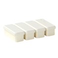 thumbnail image 1 of Bandeja de cubitos de hielo de silicona con tapa, flexible y fácil de desmoldar, 4 bandejas para cócteles de whisky, bebidas y café, 1 of 3
