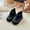 Black, variant on Liyamei Girls Fashion Sneakers Soft Sole Ankle Boots Winter Shoes Casual Walking Booties For Toddler Lightweight Girls Sneakers Size 1.5-2 Years