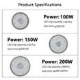 thumbnail image 7 of LED Grow Light UFO Full Spectrum Pink Sunshine Aluminum Waterproof Hydroponic Plant Fill Lamp ,Easy Installation, 7 of 7