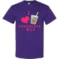 thumbnail image 3 of Inktastic I Love Chocolate Milk T-Shirt, 3 of 5