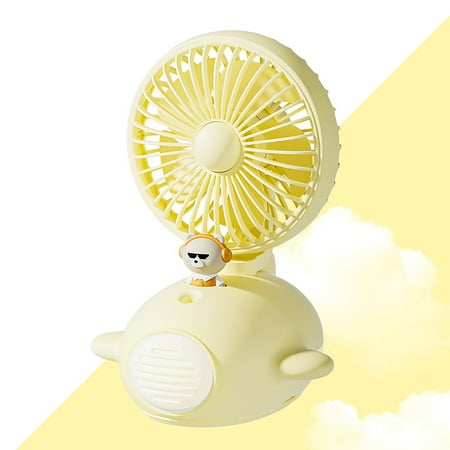 

Student Library Portable Hand Fan New Border Water Fan Mini USB Desktop LED Light Spray Humidification Air Cooler for Girlfriend Grandpa College Surprise