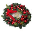 thumbnail image 1 of Artificial Christmas Garland, Christmas Wreath Handmade Exquisite Details High Color Fastness Iron Wire Electroplated Ball  For Window, 1 of 8