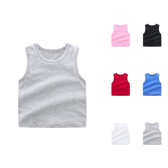 Toddler Kids Girls Dance Tank Top Racerback Crop Tank Top Soild Sleeveless Sports Dance Top Ballet Gymnastics Dancewear
