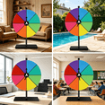 thumbnail image 2 of BESTSKY 2026 New Prize Wheel with Stand | Editable Rotating | Table Roulette Wheel | Empty Wheel of Fortune for Carnival Holiday Game Props for Carnival,Party,School,Event,Entertainment, 2 of 6