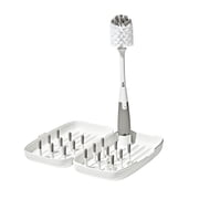 OXO Tot Portable Drying Rack with Bottle Brush, Gray, 1 Count