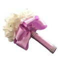 thumbnail image 1 of Faithtur Artificial Wedding Bride Bouquet Romantic Handheld Bridesmaid Flower with Ribbon, 1 of 4