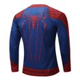 thumbnail image 4 of Body deportivo de secado rápido con estampado digital 3D de Spiderman para hombre, camiseta de manga larga para fitness, 2022, 4 of 4