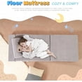 thumbnail image 5 of 3-in-1 Folding Sofa Bed for Kids,Tri Folding Floor Toddler’s Mattress Fold up Sofa Bed,Child Foldable Futon Mattress,Folding Couch for Kids,Grey, 5 of 7