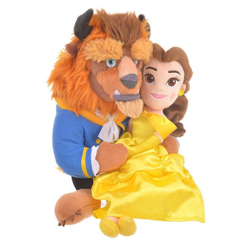 Disney Belle & Beast Cushion BEAUTY AND THE BEAST 30YEARS Japan import NEW