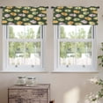 thumbnail image 2 of LALILO Kitchen Curtain Valance Pumpkin Art Autumn Backdrop Rod Pocket Window Curtain 52"x 18" Set of 2, 2 of 5