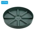 thumbnail image 3 of Unique Bargains Plant Pot Saucers 10.5 Inch, 3 Pack Plastic Round Plant Pot Flower Drip Tray, White, 3 of 6