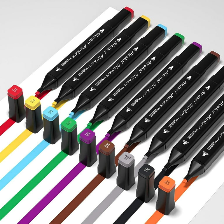 Panbear 80-Color Sketching Markers Dual Tip Art Markers with Color