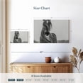 thumbnail image 4 of Elephant Stock Winter Horse Wall Art - Horizontal Canvas Wall Art - Living Room Wall Decor - Animal Canvas - Black And Gray Decor - 24" x 16", 4 of 8