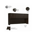 thumbnail image 3 of Hybrid 72W Desk Hutch in Black Walnut - Engineered Wood, 3 of 7