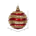thumbnail image 2 of Vickerman Boule de Noël 8 Pieds' Rouge-Or avec Paillettes, 2 of 2