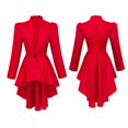 thumbnail image 2 of HXWCHs Women's Gothic Tailcoat Jacket Elegant Long Sleeve Attire XS Red, 2 of 7