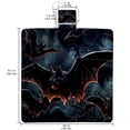 thumbnail image 2 of Bats Canvas Beach Blanket - Large Picnic Mat for Outdoor Activities, Sand Proof, Portable and Durable for Beaches, Camping, and Picnics - 200x150cm, 2 of 6