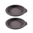 thumbnail image 1 of Plateau à Gâteau Rond Antiadhésif en Silicone, Plateau de Cuisson Mini Hamburger Noir, 1 of 3