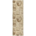 thumbnail image 2 of Addison Rugs Dream Shag Premium Machine Washable Transitional Mason Jars Beige Runner Rug, 2'3" x 7'6", 2 of 8