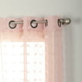 thumbnail image 2 of Nanshing Payton Set of 2 Grommet Sheer Curtain Panels, Pink, 37" x 84", 2 of 5