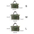 thumbnail image 5 of Bolsa de herramientas de boca ancha, bolso de lona resistente de alta capacidad, bolsa de herramientas multifunción portátil para almacenamiento de llaves, destornilladores, alicates, clavos, 5 of 5