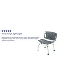 thumbnail image 6 of Flash Furniture HERCULES Series Tool-Free and Quick Assembly, 300 Lb. Capacity, Adjustable Gray Bath & Shower Chair with Extra Large Back, 6 of 17