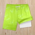 thumbnail image 2 of Bainana Child Boys Swim Shorts Cartoon Print Elastic Waist Straight Leg Trunks Fashion Breathable Little Boys Youth Beach Pool Swimwear Light Green Size 5-6 Years, 2 of 4