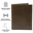 thumbnail image 4 of Alpine Swiss Men RFID Leather Wallet Slim Front Pocket Wallet Business Card Case, 4 of 6