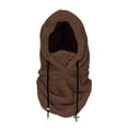 thumbnail image 1 of lionlar Ski Adjustable Drawstring Cap Balaclava Hat for Motorbike Hiking Riding Coffee, 1 of 9