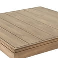 thumbnail image 7 of GDF Studio Andrae Outdoor Acacia Wood Square Coffee Table, Brown Wash, 7 of 7