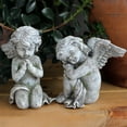 thumbnail image 3 of ievspot 2Pcs Cherub Statues Angel Garden Memorial Decorations Indoor Outdoor Adorable Sculptures Resin Angel Decor, 3 of 8