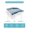 thumbnail image 4 of Twin XL Quilt Bedding Set, Navy Blue Coastal Beach Reversible Summer Quilt 3 Pieces, Nautical Starfish Coral Vintage Wooden Lightweight Bedspreads Coverlets with 2 Pillow Shams for All Seasons, 4 of 5